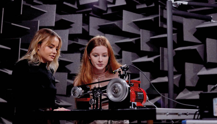 Students working on a practical project