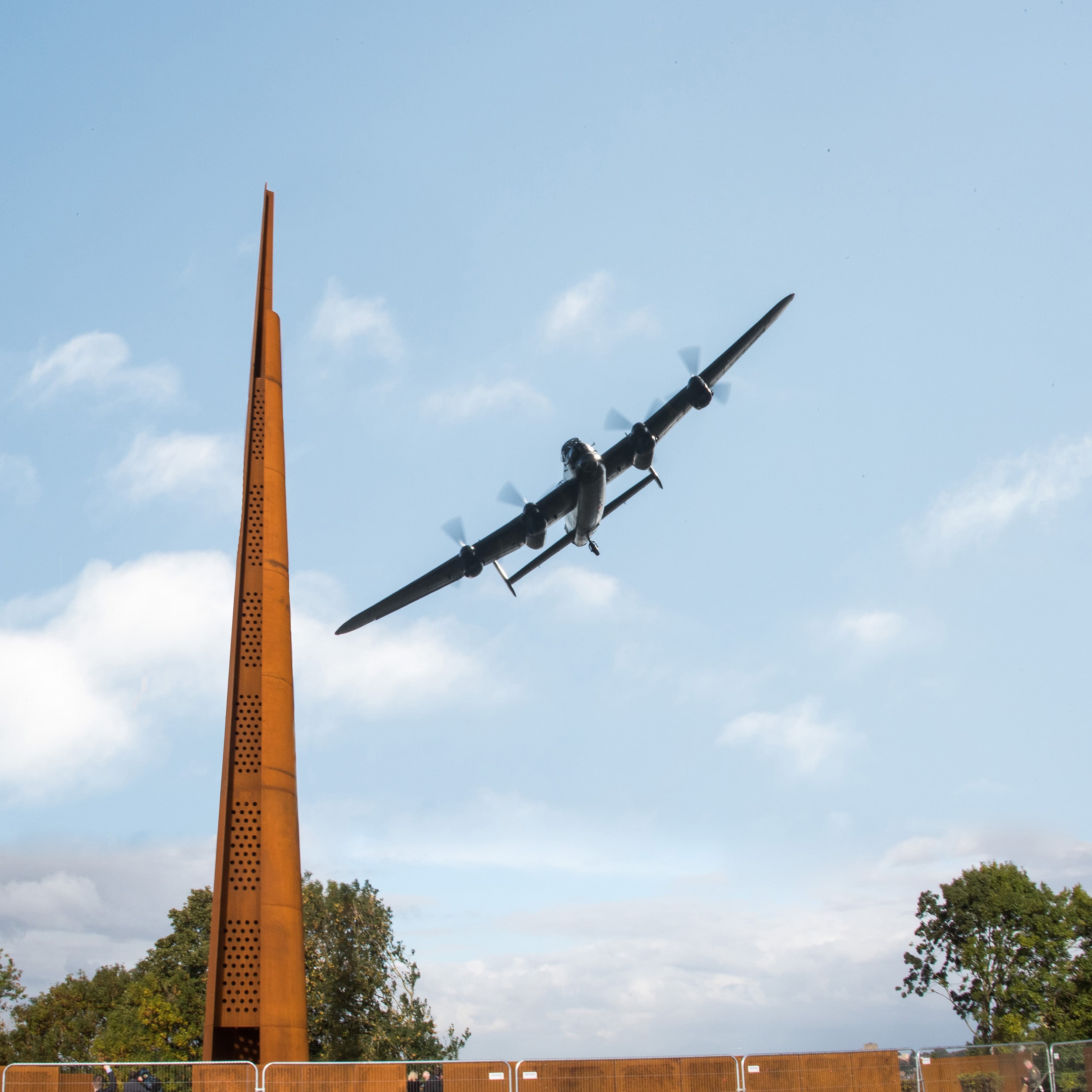 International Bomber Command Centre monument and plane