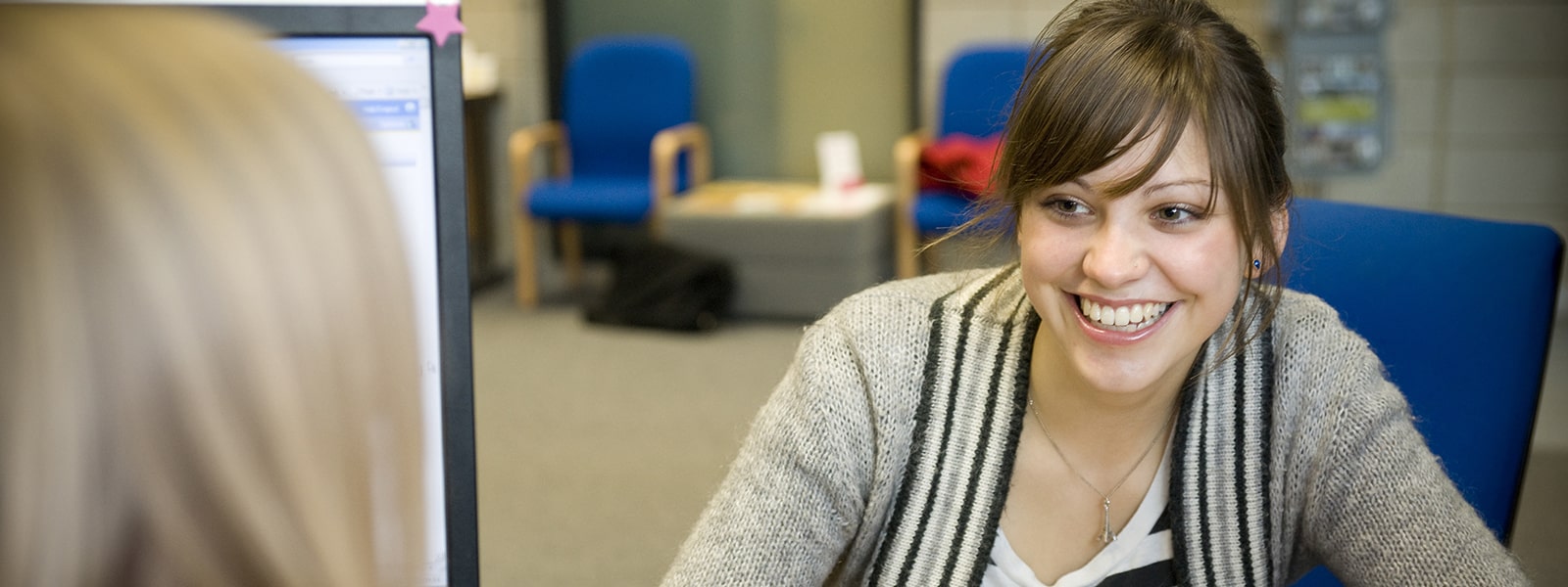 Student smiling
