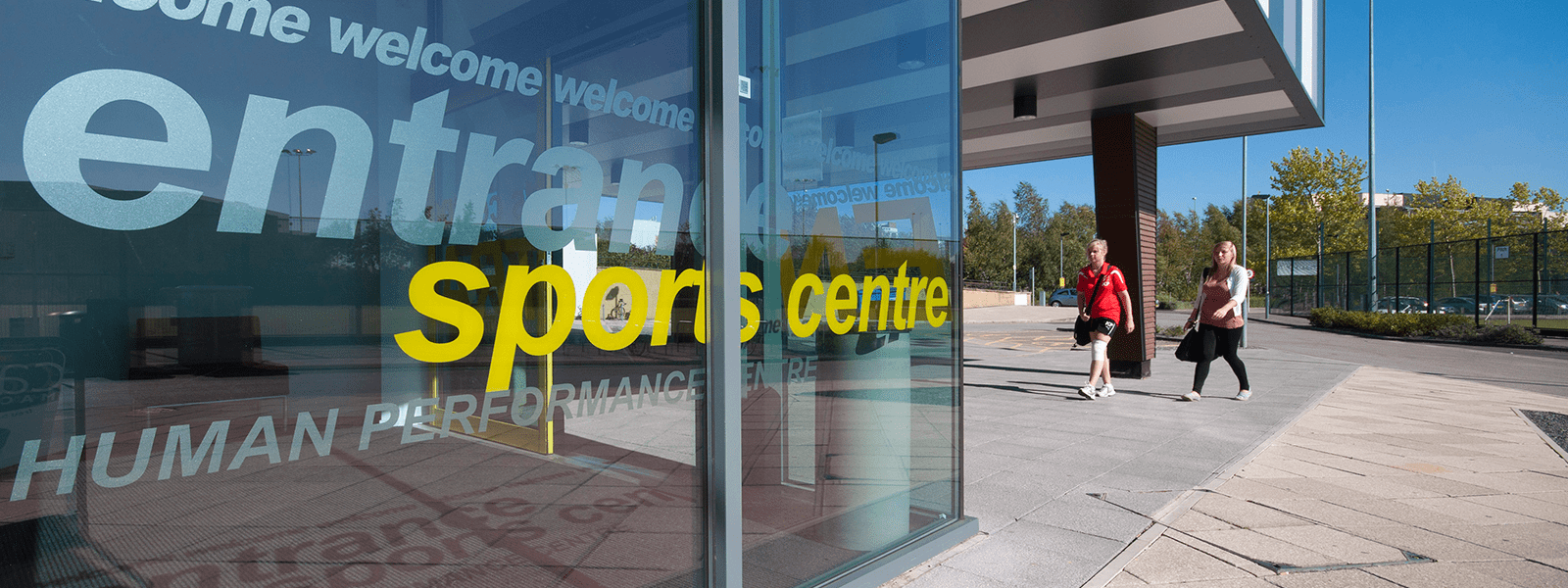 Student lifting weights in the human performance centre