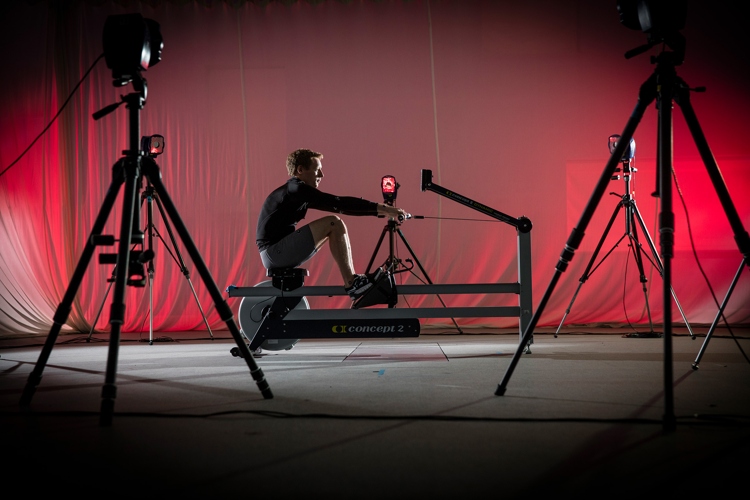Sport and Exercise Science student exercising